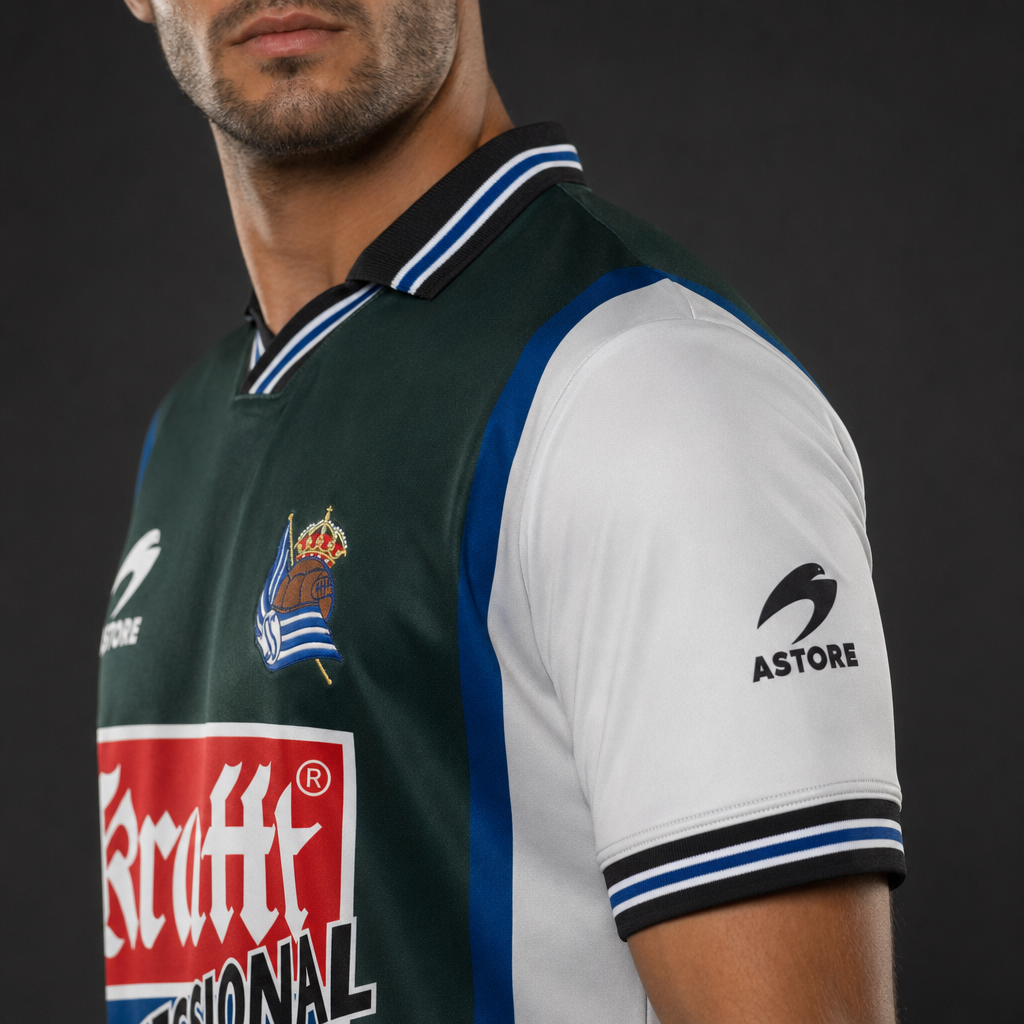 Camiseta Real Sociedad Tercera Equipación Vintage - Verde Astore