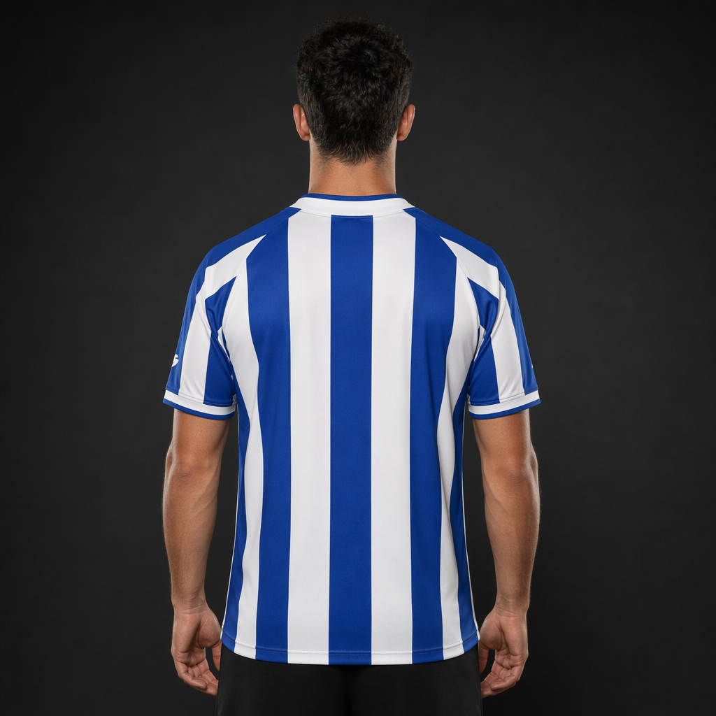 Camiseta Real Sociedad Local Vintage - Rayas Azul y Blanco