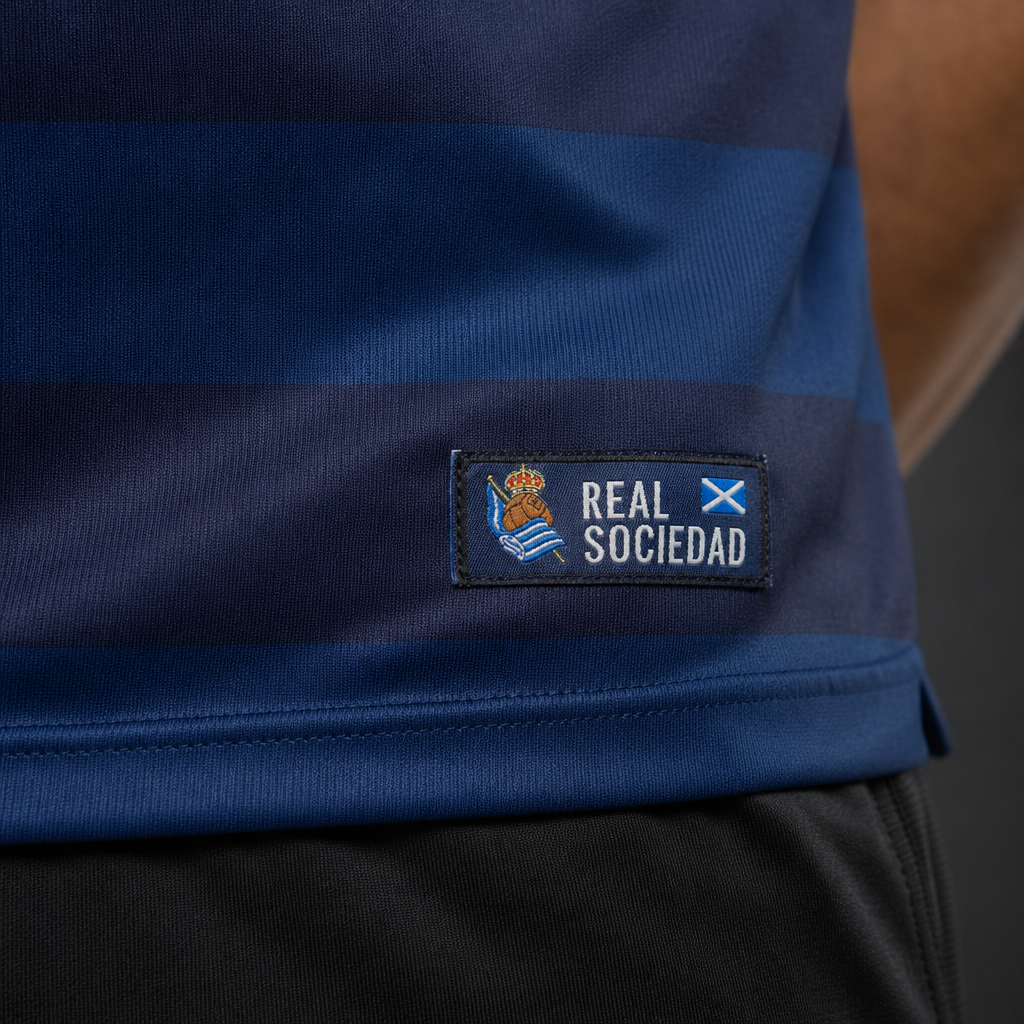 Camiseta Real Sociedad Visitante Vintage - Azul Marino